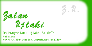 zalan ujlaki business card